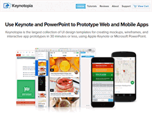 Tablet Screenshot of keynotopia.com